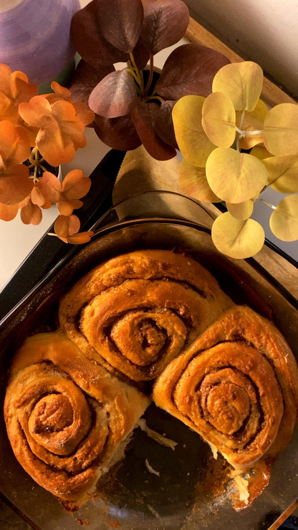 Cinnamon rolls and comfort food